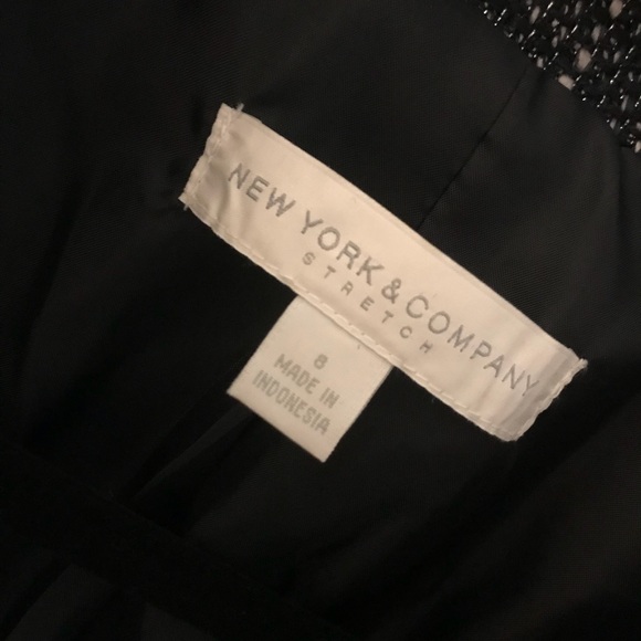 NY & Company Stretch Blazer - Size 6 Navy & silver - Picture 6 of 6